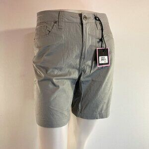 Nanette Lepore Women's Griffin Grey Mid-Rise Bowery Shorts - Size 8 - NWT $39